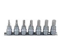 KS Tools Jeu de douilles 1/4" 6 pans intérieur, 7 pièces 2,5–8 mm
