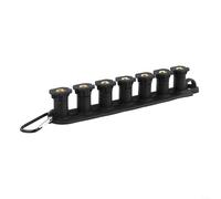 Lot de 7 embouts de buse de nettoyeur haute pression avec support compatibles avec les nettoyeurs haute pression de 4000 PSI pour les tâches de nettoyage en extérieur à la maison ou dans la cour (noir