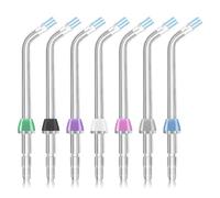 Lot de 7 embouts de rechange pour hydropulseur Waterpik, pour cure-plaque pour Waterpik et autres irrigateurs buccaux, pour nettoyer les implants dentaires, couronnes et ponts