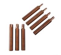 Lot de 7 embouts de tournevis Torx avec tige hexagonale, embouts magnétiques de 10 mm pour T20 pour T25 pour T30 T40 T45 T50 T55, outil en alliage d'acier de 30 mm pour Ho (75 mm)