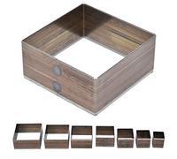 Lot de 7 emporte-pièces carrés pour cuir - 20-50 mm