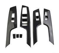 Lot de 7 enjoliveurs de poignée de porte intérieure en fibre de carbone pour Kia EV6 2021 Up, construction robuste en ABS résistant aux rayures et ajustement précis