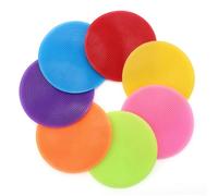 Lot de 7 Éponges en Silicone pour Cuisine, Brosse à Vaisselle Nettoyage, Brosse de Silicone Double Face Multifonction pour Laver Vaisselle, légumes, Fruits, Douche