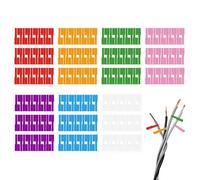 Lot de 7 étiquettes autocollantes pour câbles, étiquettes de câble, étiquette de câble, étiquette de chargeur
