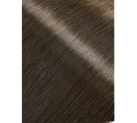 Lot de 7 extensions à clip, en cheveux humains Remy - Marron foncé à châtain - 120 g