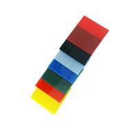 Lot de 7 feuilles de verre à fondre carrées - Accessoire robuste - Verre résistant à la chaleur - Pour les classes scolaires et l'artisanat individuel