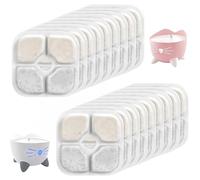 Lot de 7 filtres pour fontaine à eau Pixi Filter - Avec triple système de filtration avec résine et charbon actif