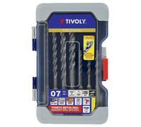 Lot de 7 forets à béton, TIVOLY, diam.5 à 12 mm