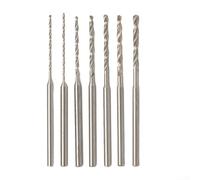 Lot de 7 forets à poignée droite 2 x 35 mm pour bois, bijoux, plastique, caoutchouc, matériaux de perçage de 0, 8, 2 0 mm