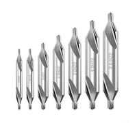 Lot de 7 forets centraux en acier rapide traité thermiquement pour perçage pilote et positionnement constant des trous