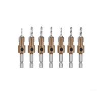 Lot de 7 forets coniques en alliage pour le travail du bois avec design avancé pour une création de trous lisse et précise (8 mm)