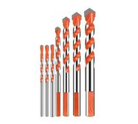 Lot de 7 forets maçonnerie for carrelage, brique, ciment, béton, verre, pointes en carbure