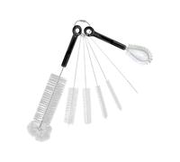 Lot de 7 goupillons de voyage - Pour bouteilles et pailles - Nettoyeur multifonction flexible pour pailles, évier, goulot étroit