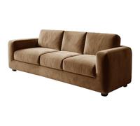 Lot de 7 housses de canapé Chesterfield en velours de luxe avec coussin et protection de repose-pieds, pour chiens, tissu extensible marron chaud et élégant