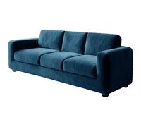 Lot de 7 housses de canapé extensibles en velours bleu - Protection de canapé pour chiens avec dossier de siège, housses de coussin, couvre-pieds, motif Chesterfield élégant