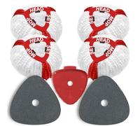 Lot de 7 housses de rechange pour Vileda Turbo Mop balai à franges, têtes de rechange pour balai à franges avec 4 têtes en microfibres, 2 brosses en éponge et 1 raccord pour la cuisine