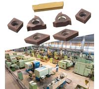 Lot de 7 inserts en carbure multi-usages parfaitement conçus pour une utilisation dans divers scénarios d'usinage sur un outil de tour