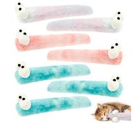 Lot de 7 jouets à l'herbe à chat - Jouet en peluche avec ministre des chats dans un chaton intérieur doux et interactif - Jouet d'exercice pour la stimulation de