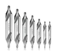 Lot de 7 M2 Forets à Centrer HSS Double Extrémité, Fraise Métal Haute Précision pour Tour à Métaux et Perceuse Colonne Outils de Perçage Professionnel Acier Aluminium Bois(1.0/1.5/2.0/2.5/3.0/5.0mm)