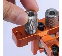 Lot de 7 manchons de perçage pour le travail du bois pour gabarit de cheville avec bague en acier inoxydable pour améliorer la stabilité du foret et la précision des trous dans le perçage du bois