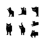 Lot de 7 marque-pages mignons en forme de chat kawaii pour femmes, enseignants, étudiants, amateurs de livres, fournitures de lecture, école, bureau, maison