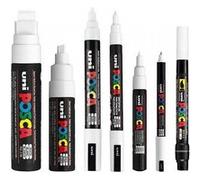 Lot de 7 marqueurs Posca blanc Blanc G