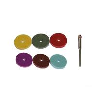 Lot de 7 meules en fibre de nylon en forme de T avec tige d'extension pour applications de polissage