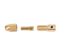 Lot de 7 mini mandrins en cuivre avec embouts de serrage 0 53 mm pour une utilisation sur feuille d'aluminium, carton ABS