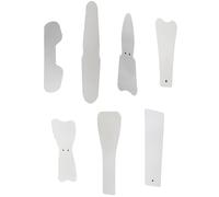 Lot de 7 miroirs de photographie intrabuccale en acier inoxydable trempé pour imagerie dentaire résistant aux rayures