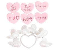 Lot de 7 moules à biscuits en forme de cœur pratiques pour la fête des mères mémorable