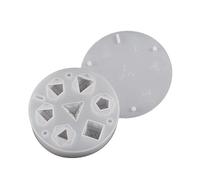 Lot de 7 moules à filets carrés en silicone pour jeu numérique en résine époxy