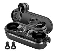 Lot de 7 paires de bouchons d'oreille pour dormir avec embouts simples/doubles - En silicone - SNR 35 dB - Réutilisables - Pour dormir, se concentrer, concerts, voyages - Tailles S/M/L - Noir