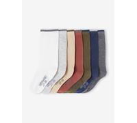 Lot de 7 paires de chaussettes garçon gris chiné 23/26