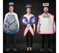 Lot de 7 paires de ciseaux en papier pour Halloween, tenue de groupe trio | Costume d'Halloween pour trois personnes pour groupes, couples, événements familiaux, jeux de rôle, fournitures de fête à