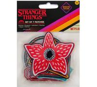 Lot de 7 patchs Stranger Things en polyester - Design unique et original - Fermeture sécurisée et détails réalistes, faciles à appliquer et à retirer, idéal pour décorer vêtements, sacs, sacs à dos et