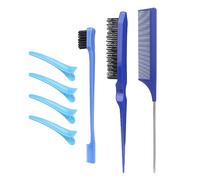 Lot de 7 peignes à cheveux en nylon avec pinces à bec de canard