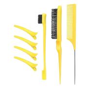 Lot de 7 peignes à cheveux en nylon avec pinces à bec de canard