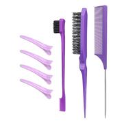 Lot de 7 peignes à cheveux en nylon avec pinces à bec de canard