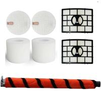 Lot de 7 pièces de rechange pour aspirateur Shark AZ950UK AZ950UKT DuoClean sans sac, 1 brosse rouleau, 2 filtres, 2 filtres en mousse, 2 filtres en feutre