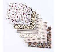 Lot de 7 pièces de tissu en coton pour couture, matelassage, housses de coussin, patchwork et décoration d'intérieur (11#)