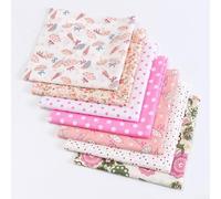 Lot de 7 pièces de tissu en coton pour couture, matelassage, housses de coussin, patchwork et décoration d'intérieur (10#)