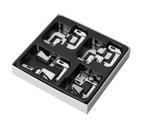 Lot de 7 pieds presseurs à ourlet roulés pour machine à coudre - 2/8 3/4/5/6/7/20 pouces