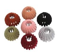 Lot de 7 pinces à cheveux extensibles en forme de nid d'oiseau - Pinces à cheveux en forme de nid d'oiseau - Pinces à cheveux pour queue de cheval - Accessoires pour cheveux épais et fins