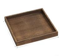 Lot de 7 plateaux à thé en bois de paulownia de style japonais avec triple polissage pour thé, café et repas (C)