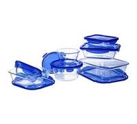 Lot de 7 plats de conservation en verre avec couvercle étanche - cook & go G