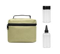 Lot de 7 pots à épices avec couvercle rotatif et sac de voyage, pot à épices, poivrière, distributeur d'épices, pot à épices, organiseur, salière à épices en plastique pour barbecue, avec