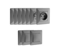 Lot de 7 prises monopostes + 3 interrupteurs va-et-vient - Zenitech