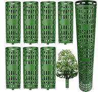 Lot de 7 protections pour tronc d'arbre, protection des plantes et des arbres, protection extensible, facile à utiliser, grande protection contre les tondeuses, les animaux