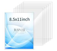 Lot de 7 protections rigides en plastique transparent pour papier, feuilles de photos et certificats de naissance, porte-documents, affiches, magazines - 21,6 x 27,9 cm