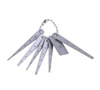 Lot de 7 règles coniques en acier inoxydable haute précision pour ingénieurs, architectes, bricoleurs, mesures précises